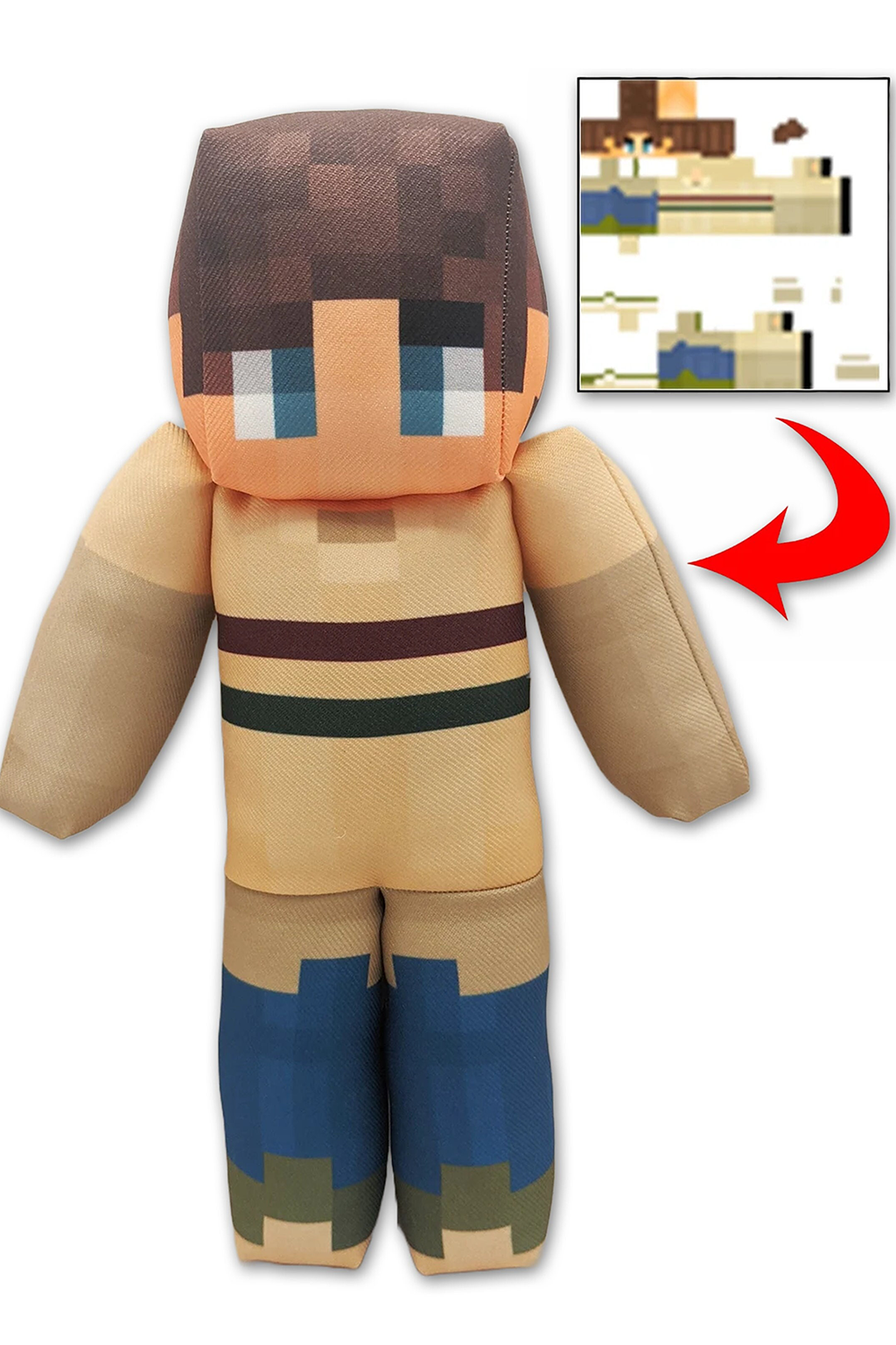 Custom Plush Toy Using Any Minecraft Java Edition Skin