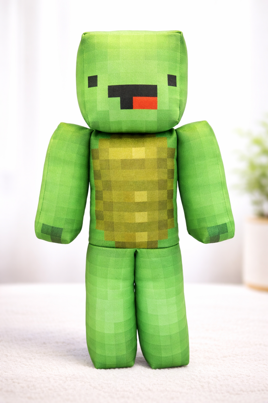 Handmade pixel plush doll soft fabric