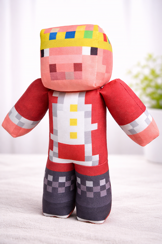 Handmade pixel plush doll soft fabric